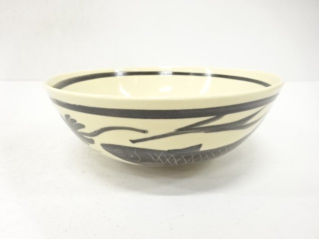 JAPANESE COLLECTIBLE / TOURAKU WARE OF PAINTED KORAI FLAT BOWL